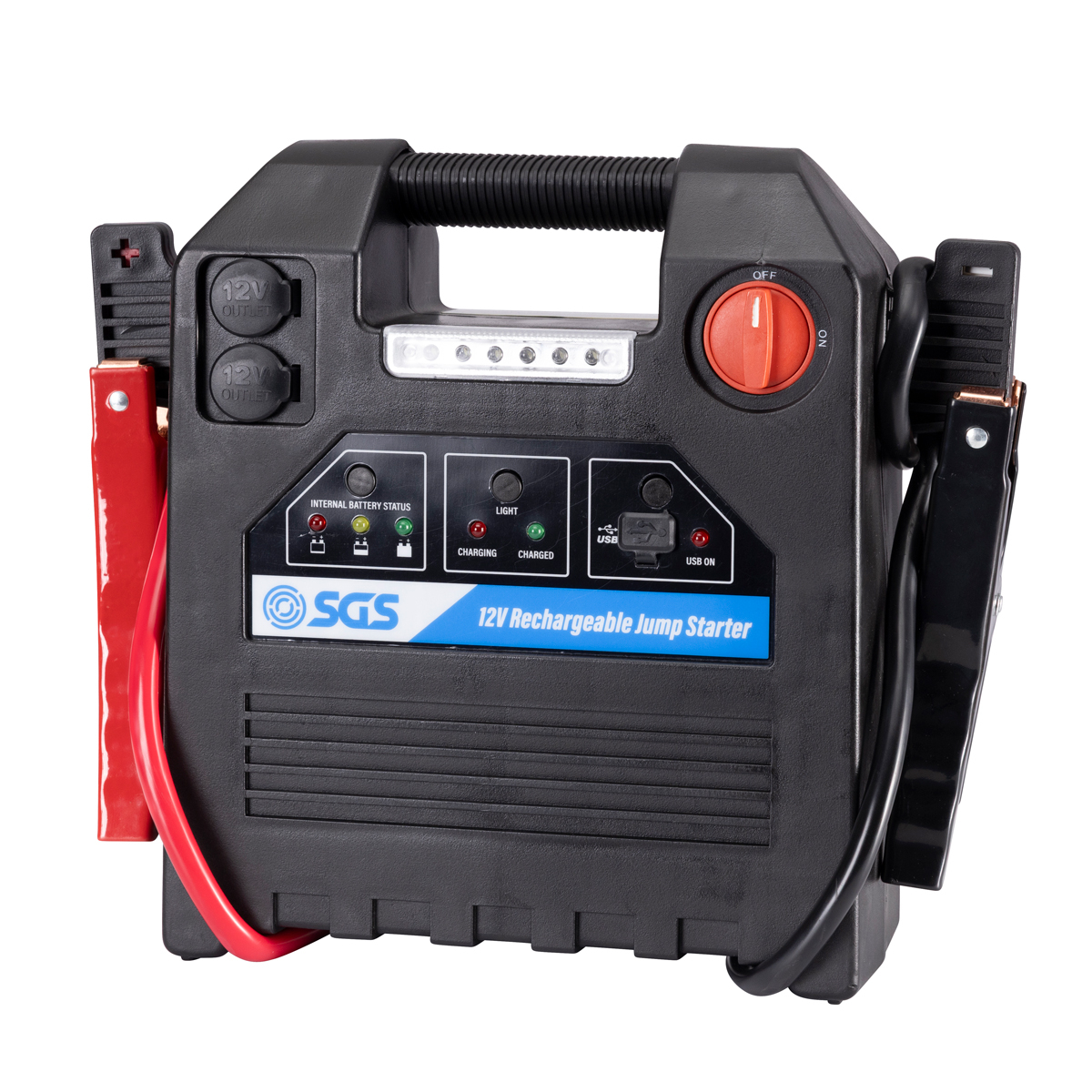 SGS 1600 Amp 12V Jump Starter Portable Power Pack | USB | LED Light